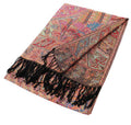 Metallic Paisley Pashmina Scarf Shawls