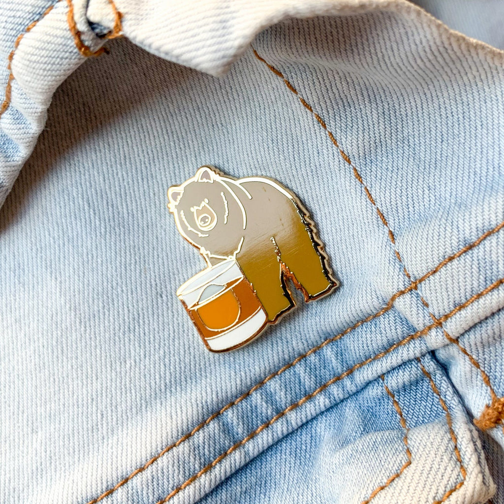 Big Bear Bourbon Pin