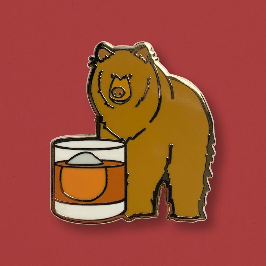 Big Bear Bourbon Pin
