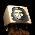 Excellent crafted Men's Revolution Ring black Socialist - Solid Brass