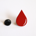 Little Drop of Kindness – Blood Drop Enamel Pin