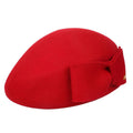 The Head-Turner Structured Beret by Lipstick & Chrome -RED